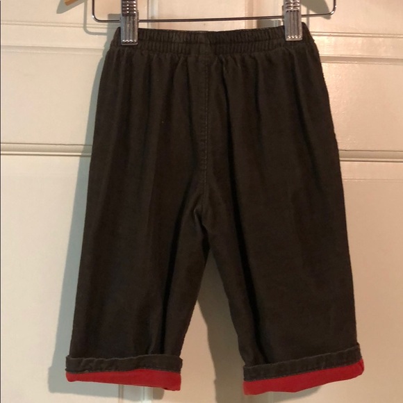 Janie and Jack chocolate brown lined corduroy - Picture 2 of 6